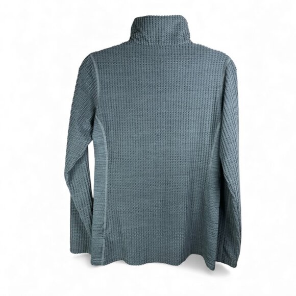 ✨ Columbia Gray Long Sleeve Pullover – Short Front Zip  Small Size ✨ - Picture 2 of 8
